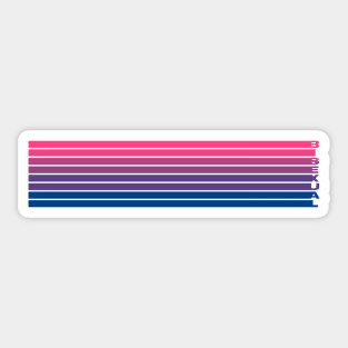 Bisexual Colors Sticker